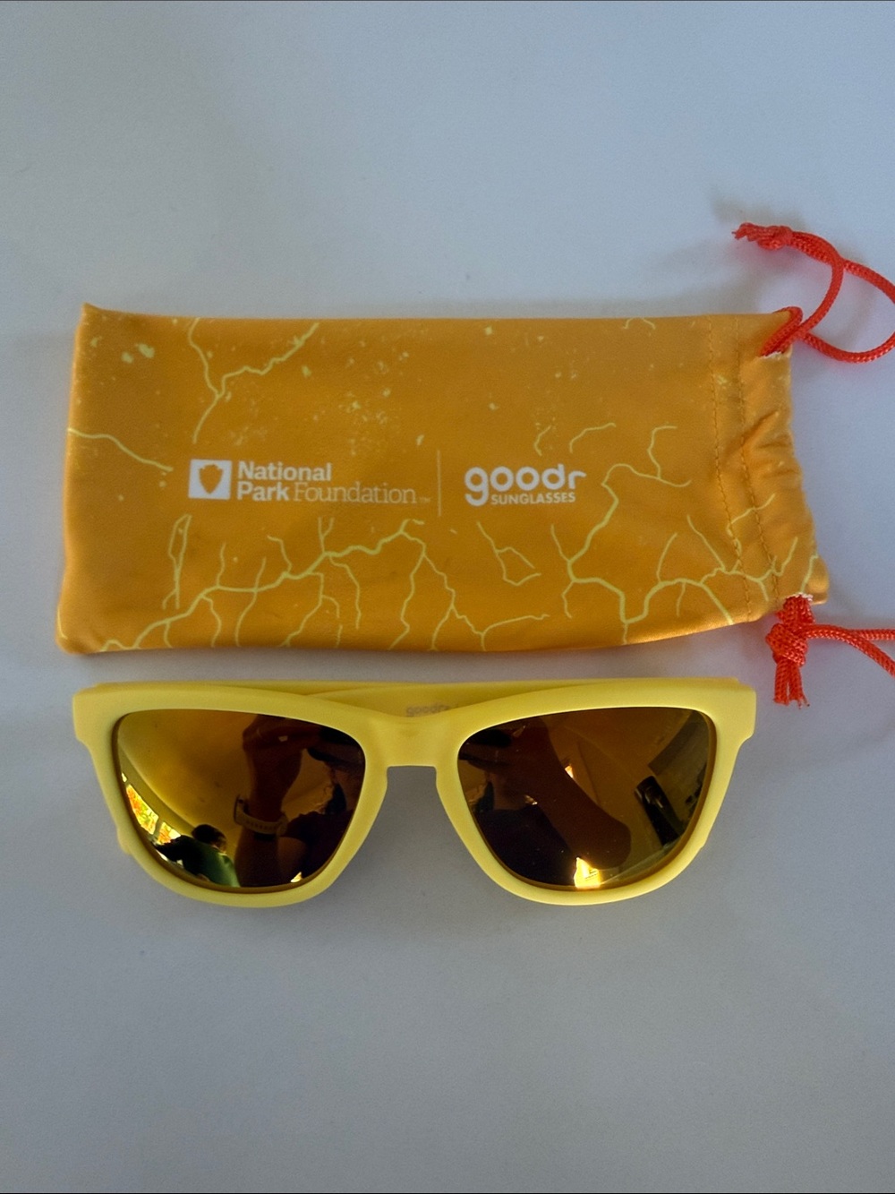 Yellow Mirrored Sunglasses National Park Foundation Edition
